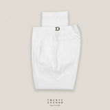 CLASSIC PLEATED TROUSERS - WHITE