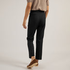 CLASSIC PLEATED TROUSERS - BLACK