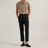 CLASSIC PLEATED TROUSERS - BLACK