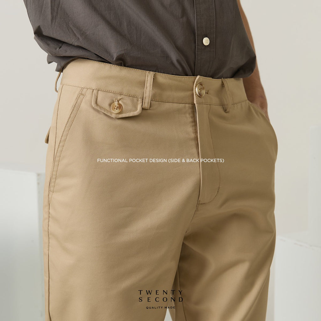 URBAN CHINO PANTS - KHAKI