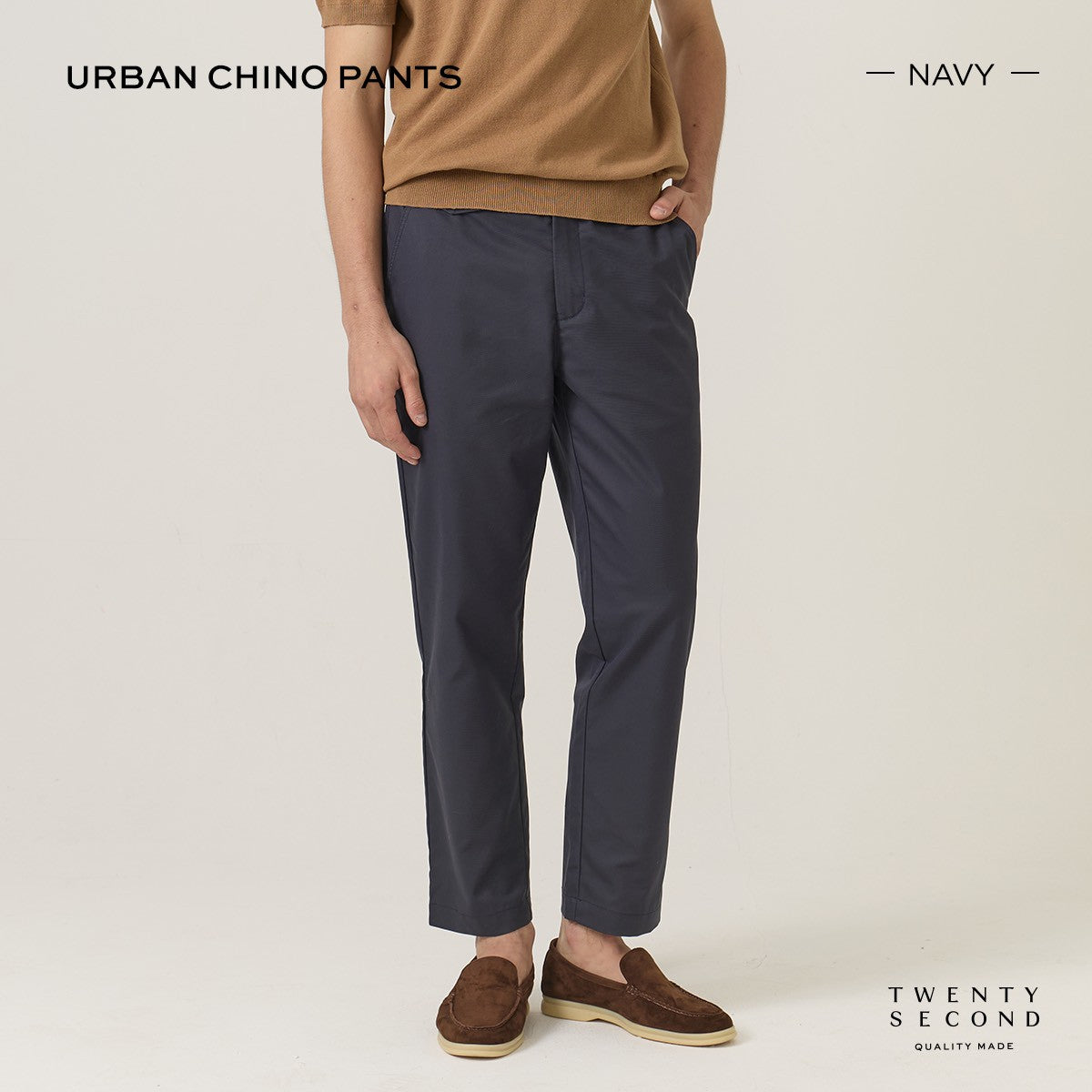 URBAN CHINO PANTS - NAVY