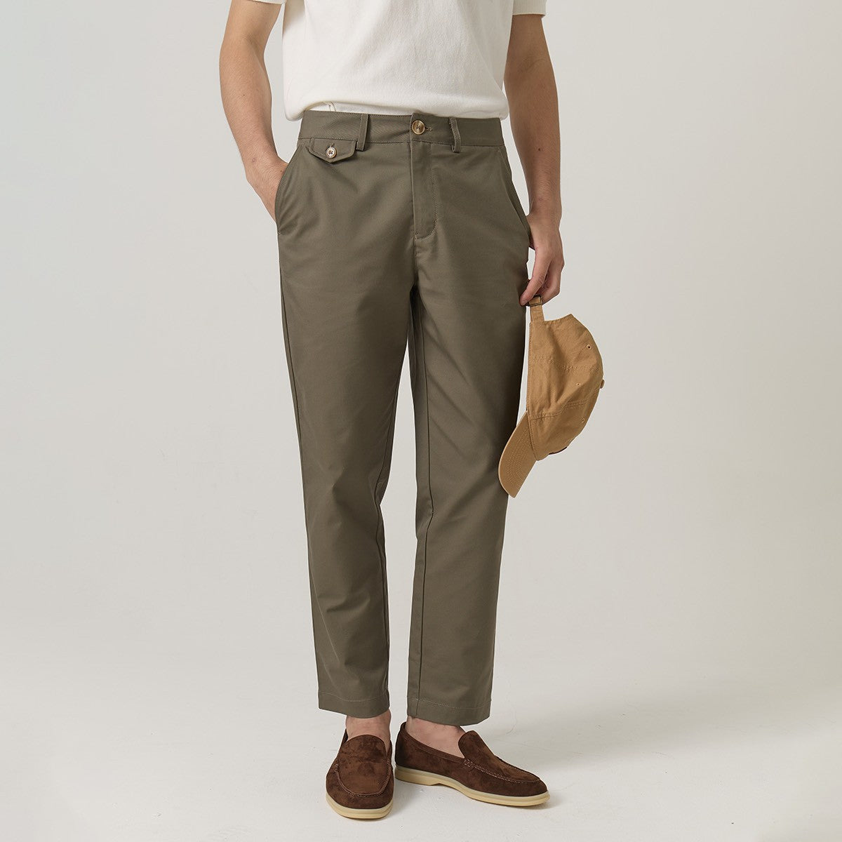 URBAN CHINO PANTS - OLIVE
