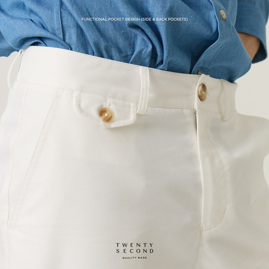 URBAN CHINO PANTS - WHITE