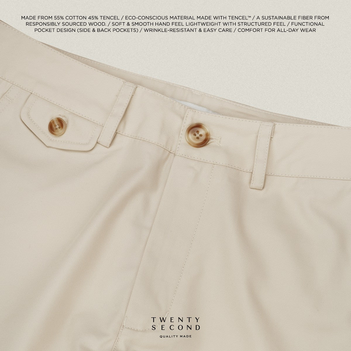 URBAN CHINO PANTS - BEIGE