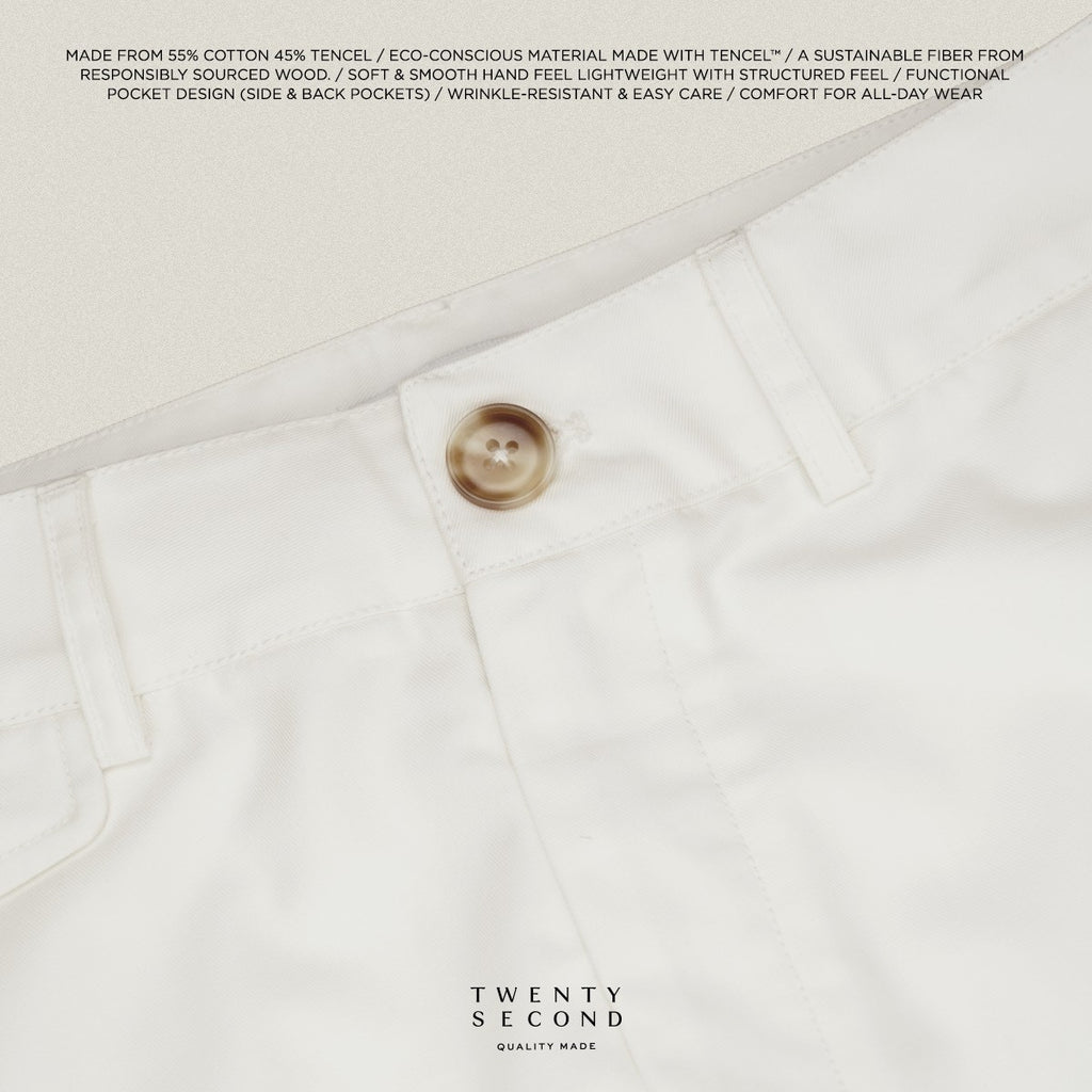 URBAN CHINO PANTS - WHITE