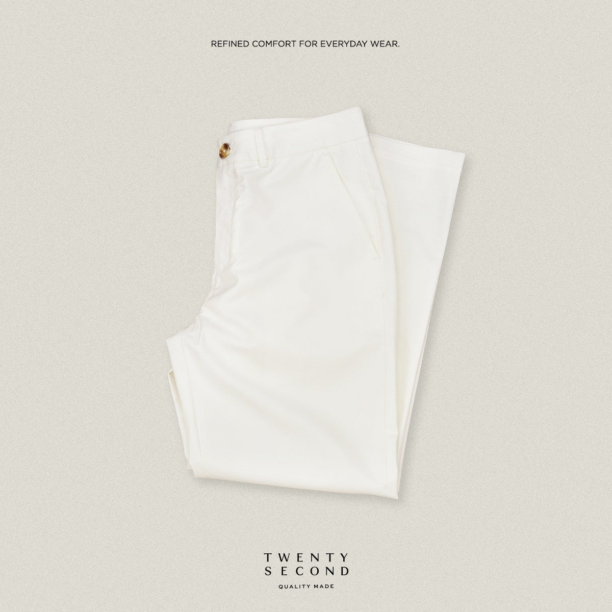 URBAN CHINO PANTS - WHITE