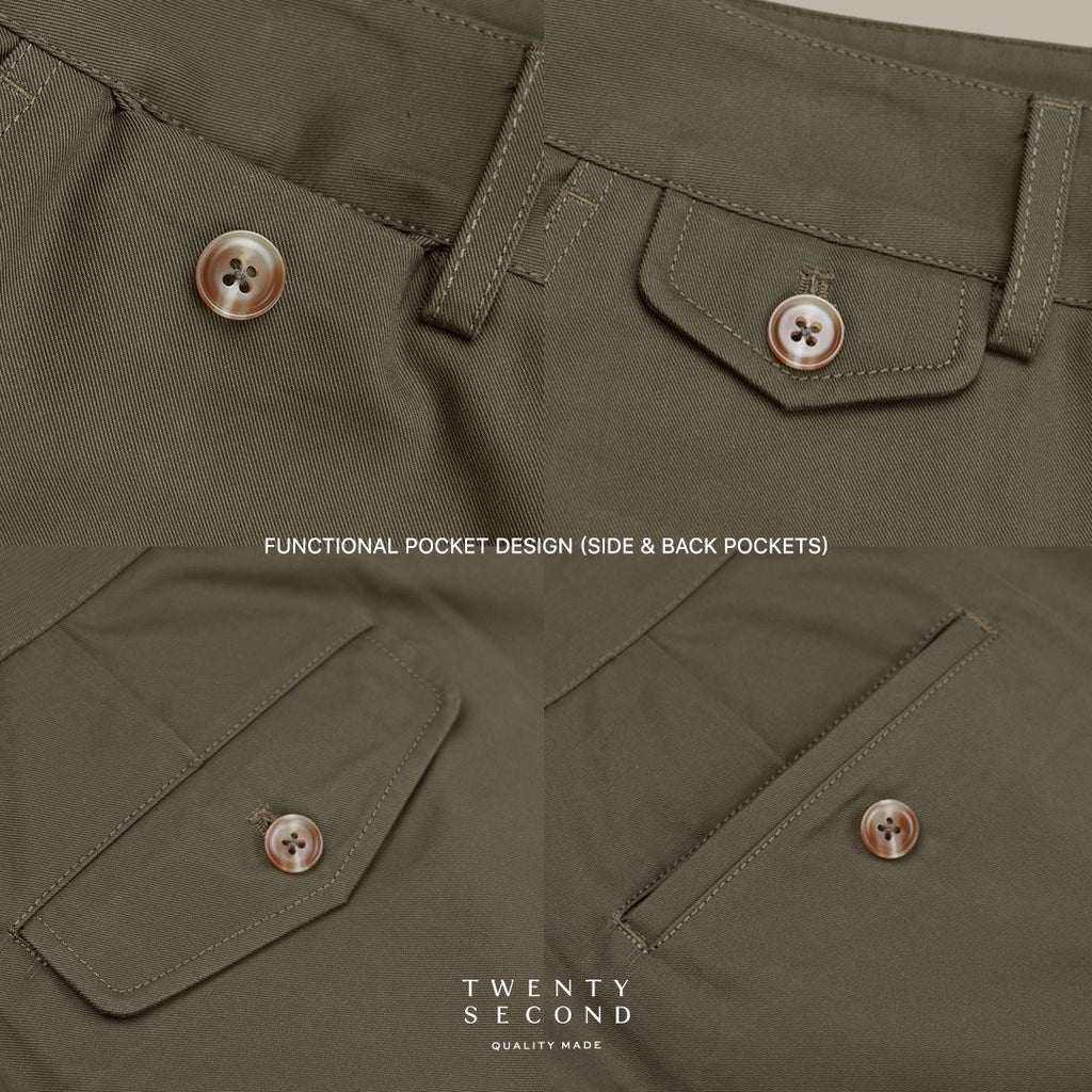 URBAN CHINO PANTS - OLIVE