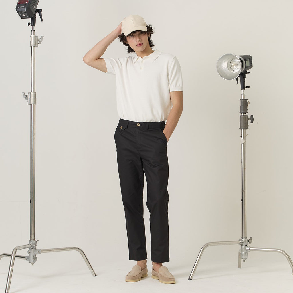 URBAN CHINO PANTS - BLACK