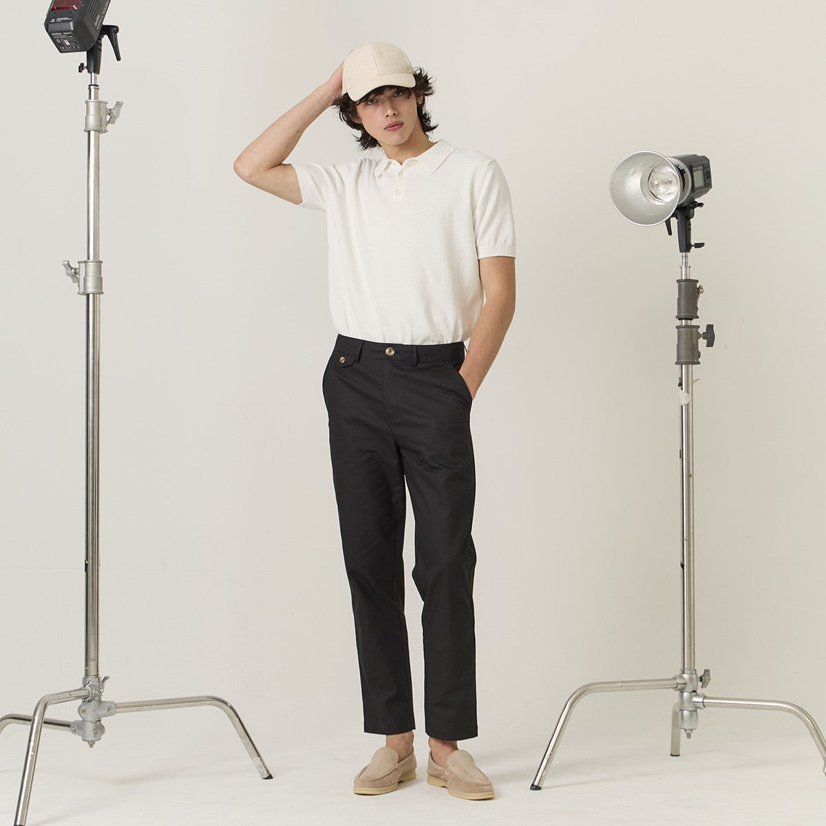 URBAN CHINO PANTS - BLACK