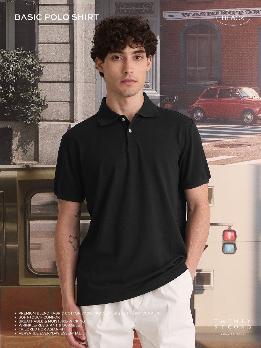 BASIC POLO - BLACK