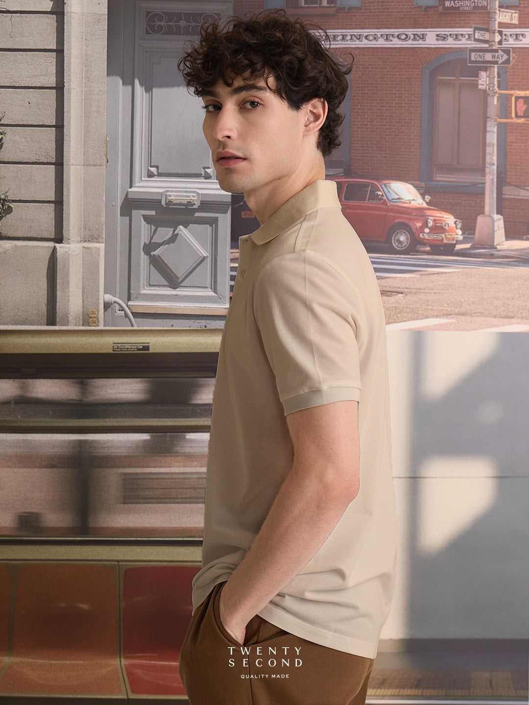 BASIC POLO - BEIGE