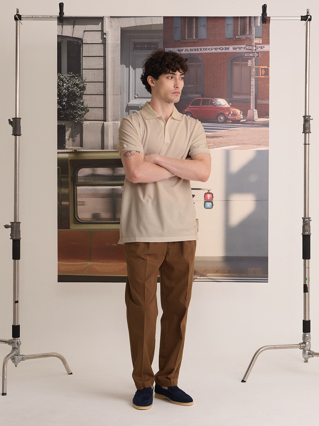 BASIC POLO - BEIGE