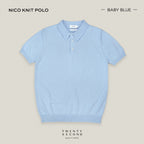 NICO KNIT POLO - BLUE