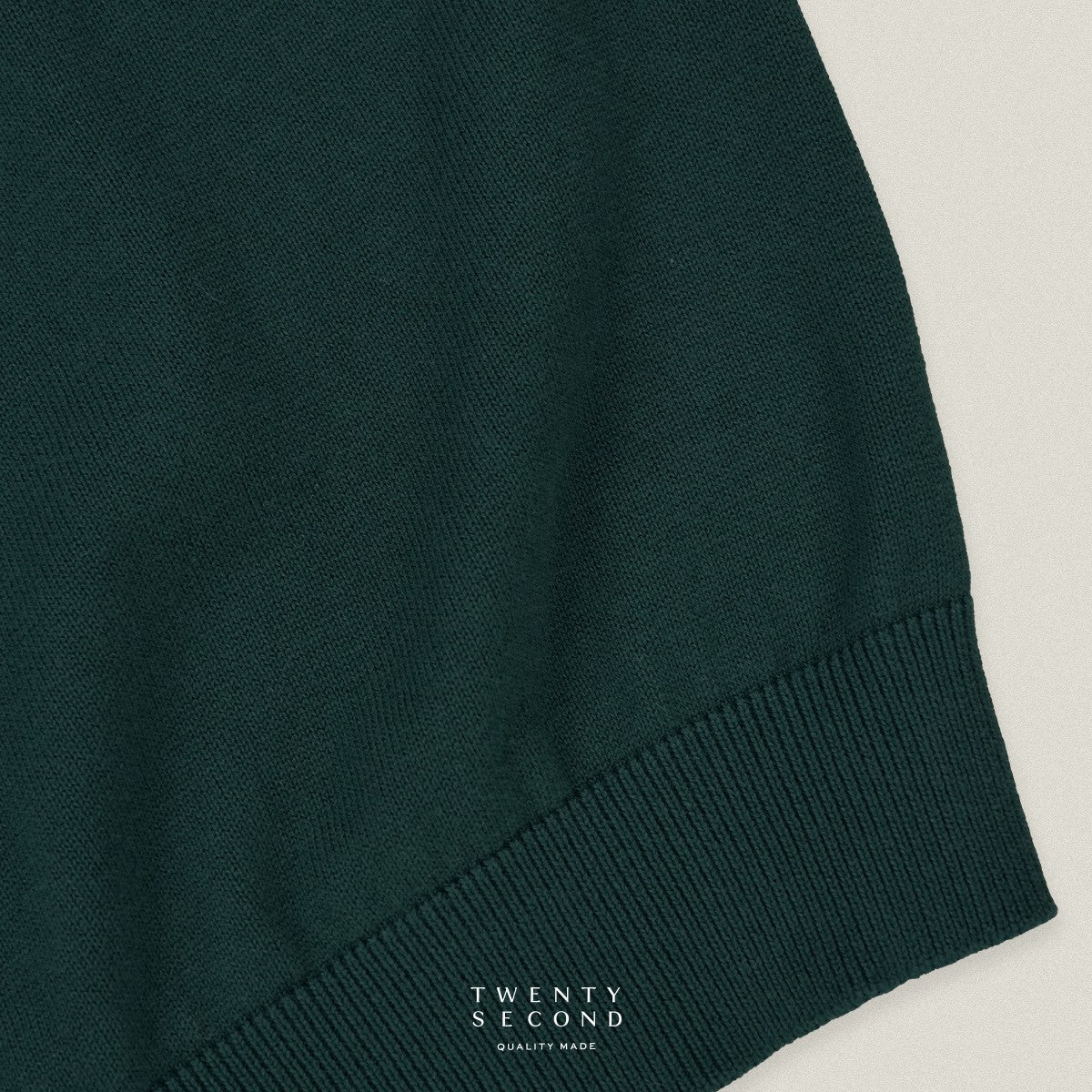 NICO KNIT POLO - DARK GREEN