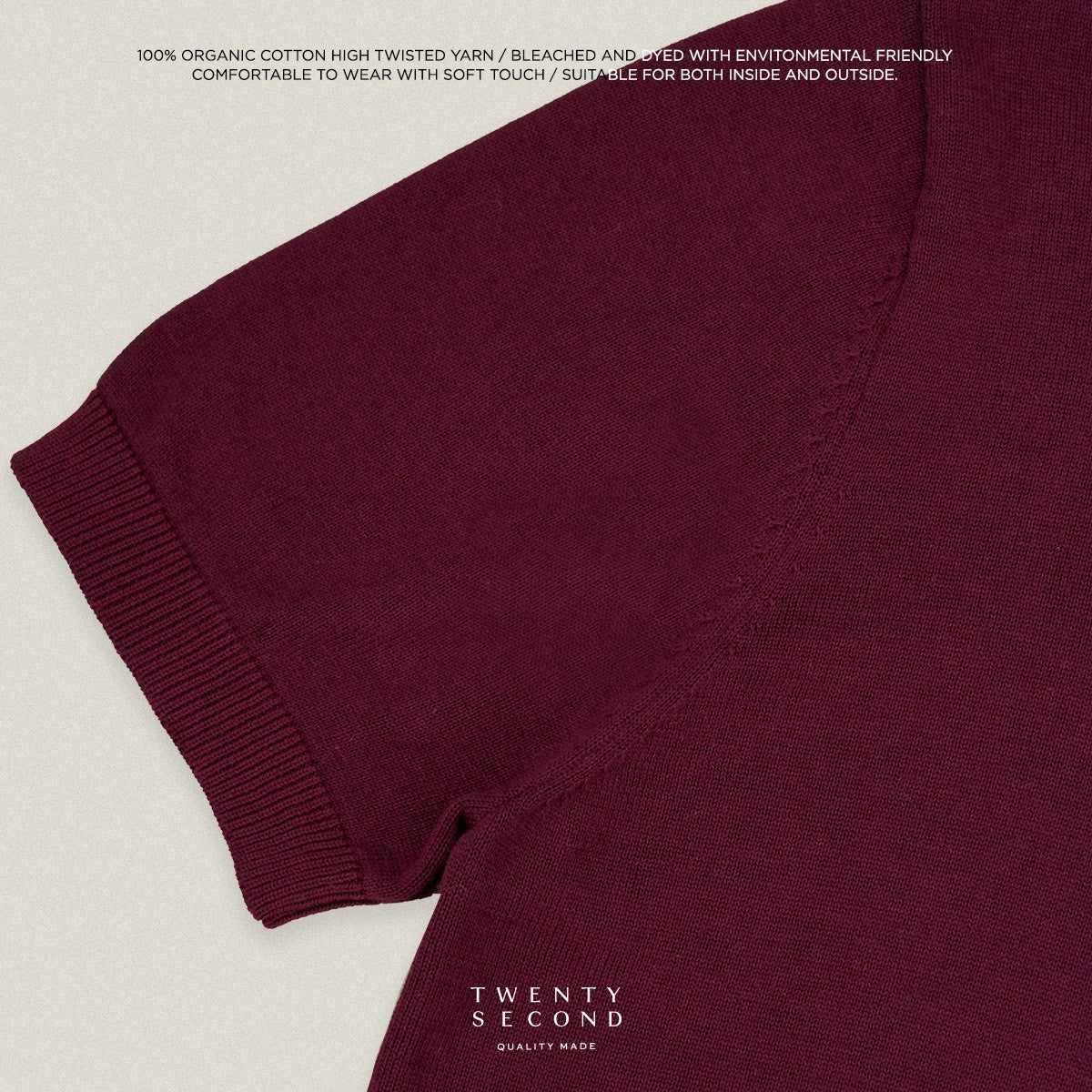 NICO KNIT POLO - MAROON