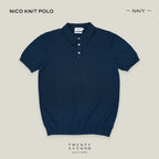 NICO KNIT POLO - NAVY
