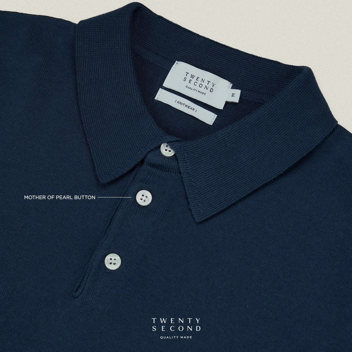NICO KNIT POLO - NAVY
