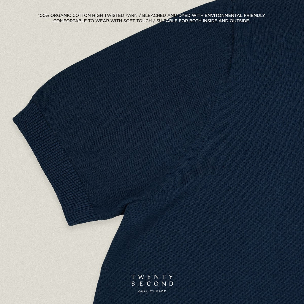 NICO KNIT POLO - NAVY