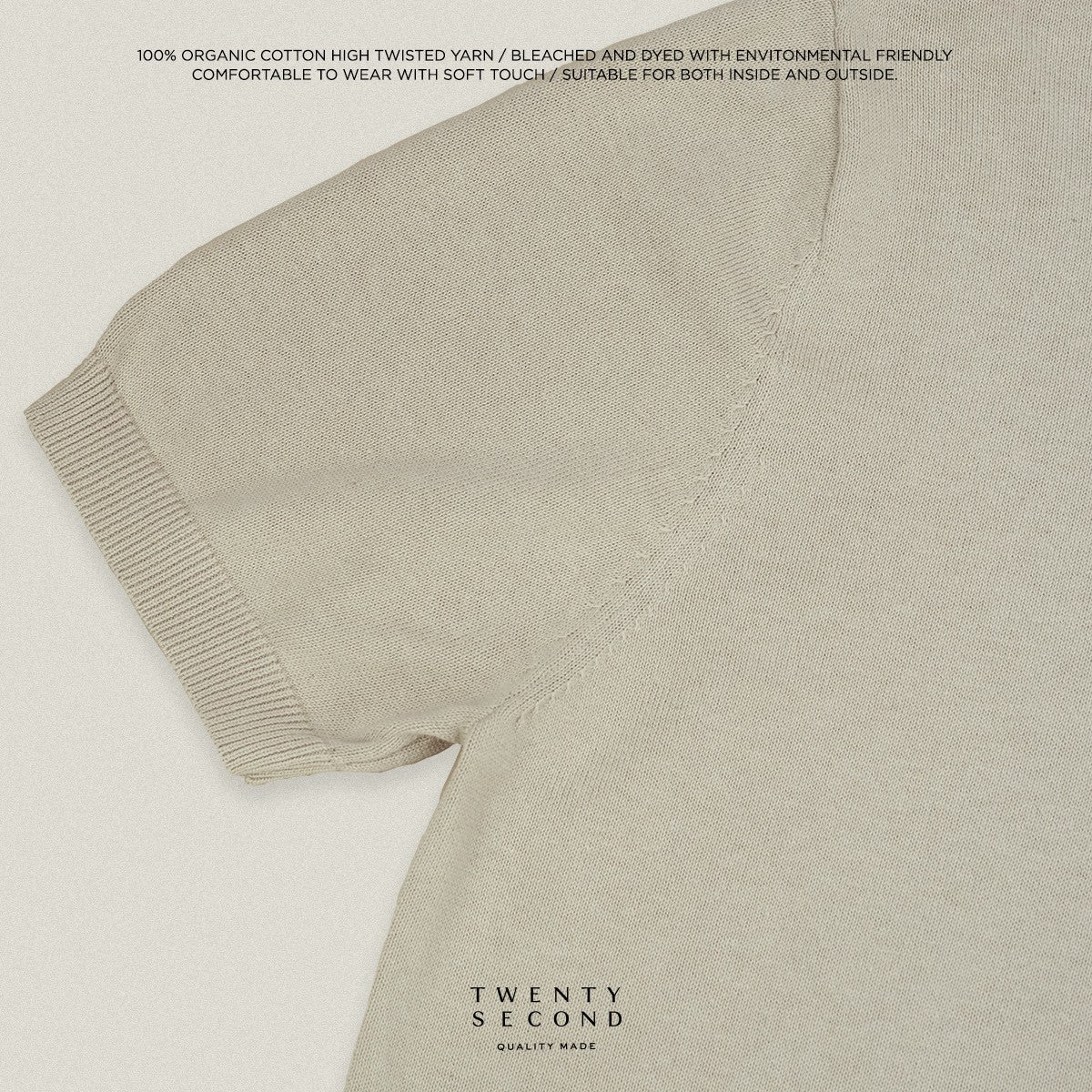 NICO KNIT POLO - OATMEAL