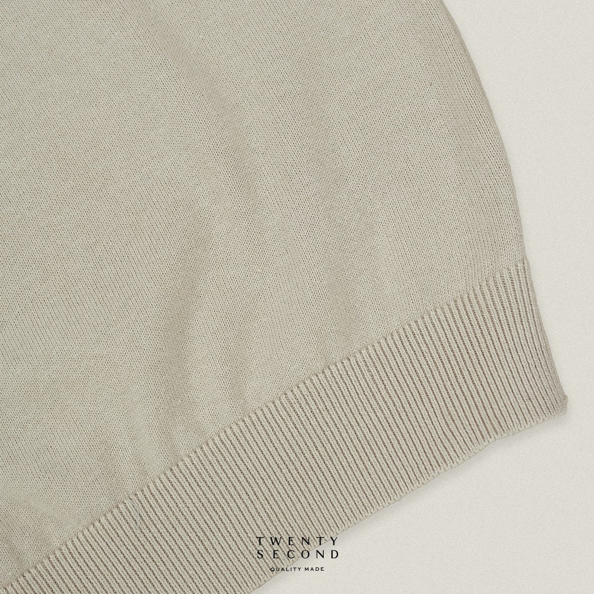 NICO KNIT POLO - OATMEAL