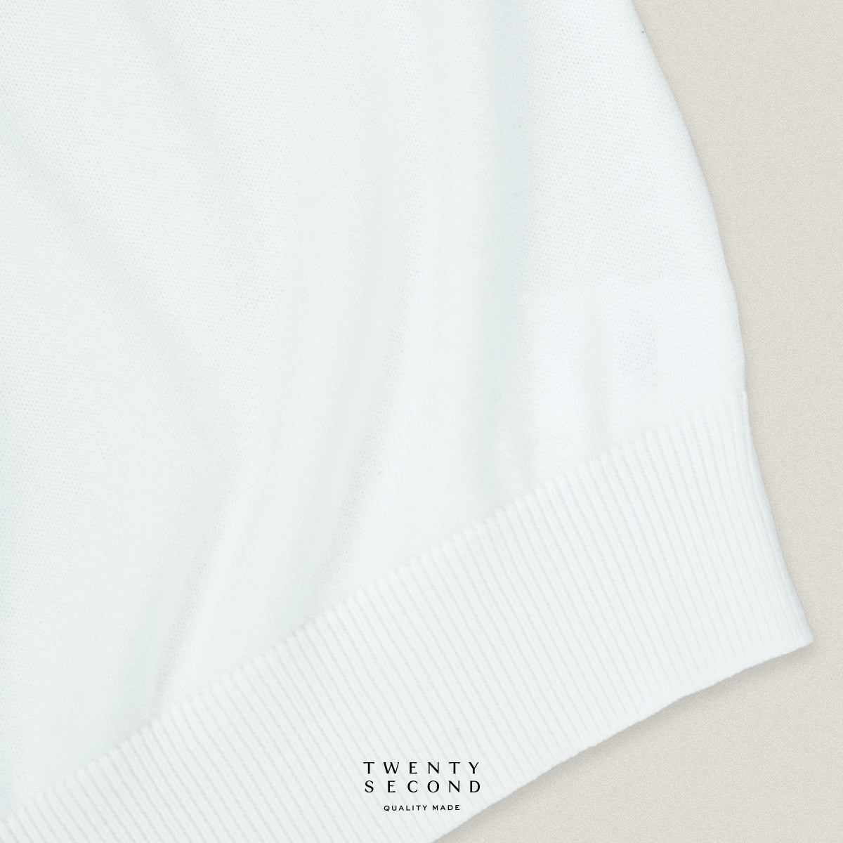 NICO KNIT POLO - WHITE