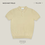 NICO KNIT POLO - YELLOW