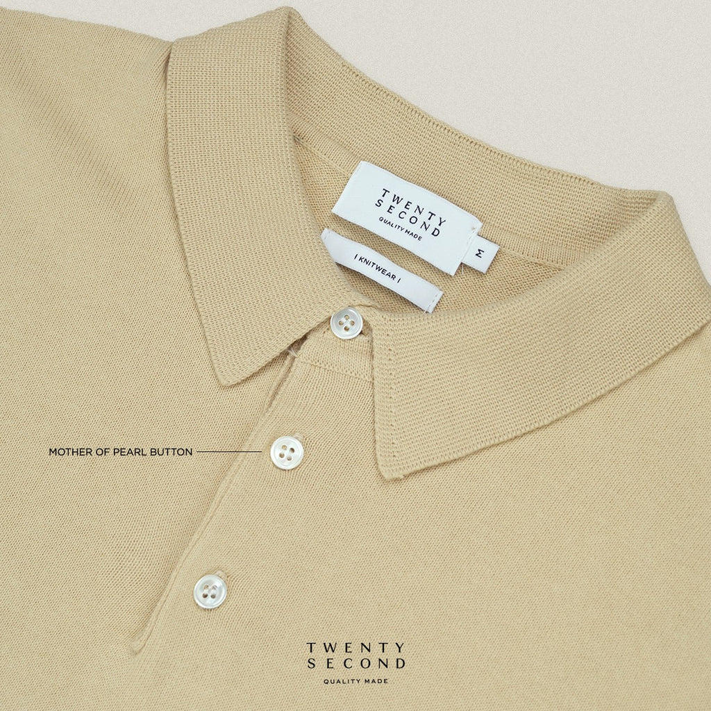 NICO KNIT POLO - YELLOW