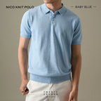 NICO KNIT POLO - BLUE