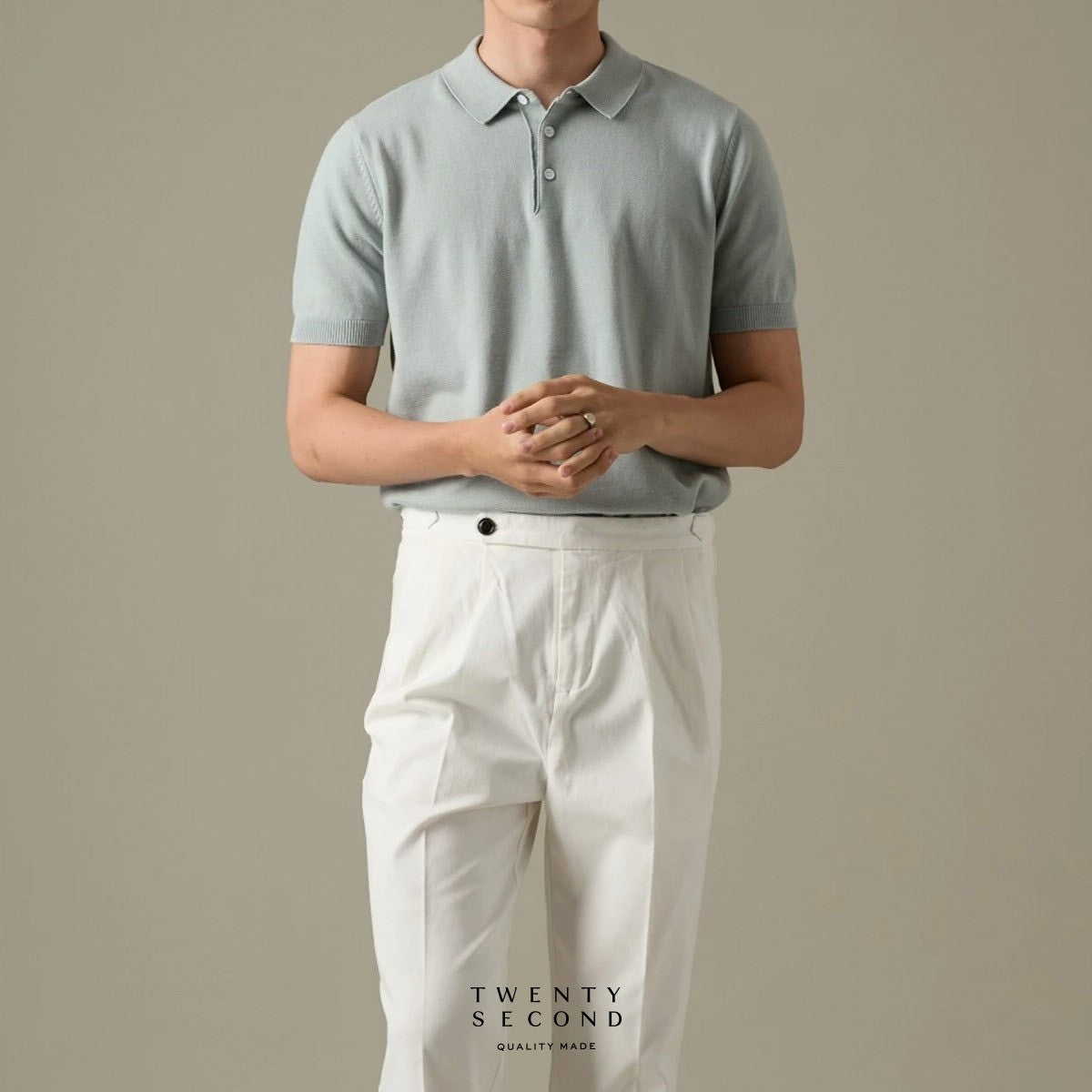 NICO KNIT POLO - GREEN