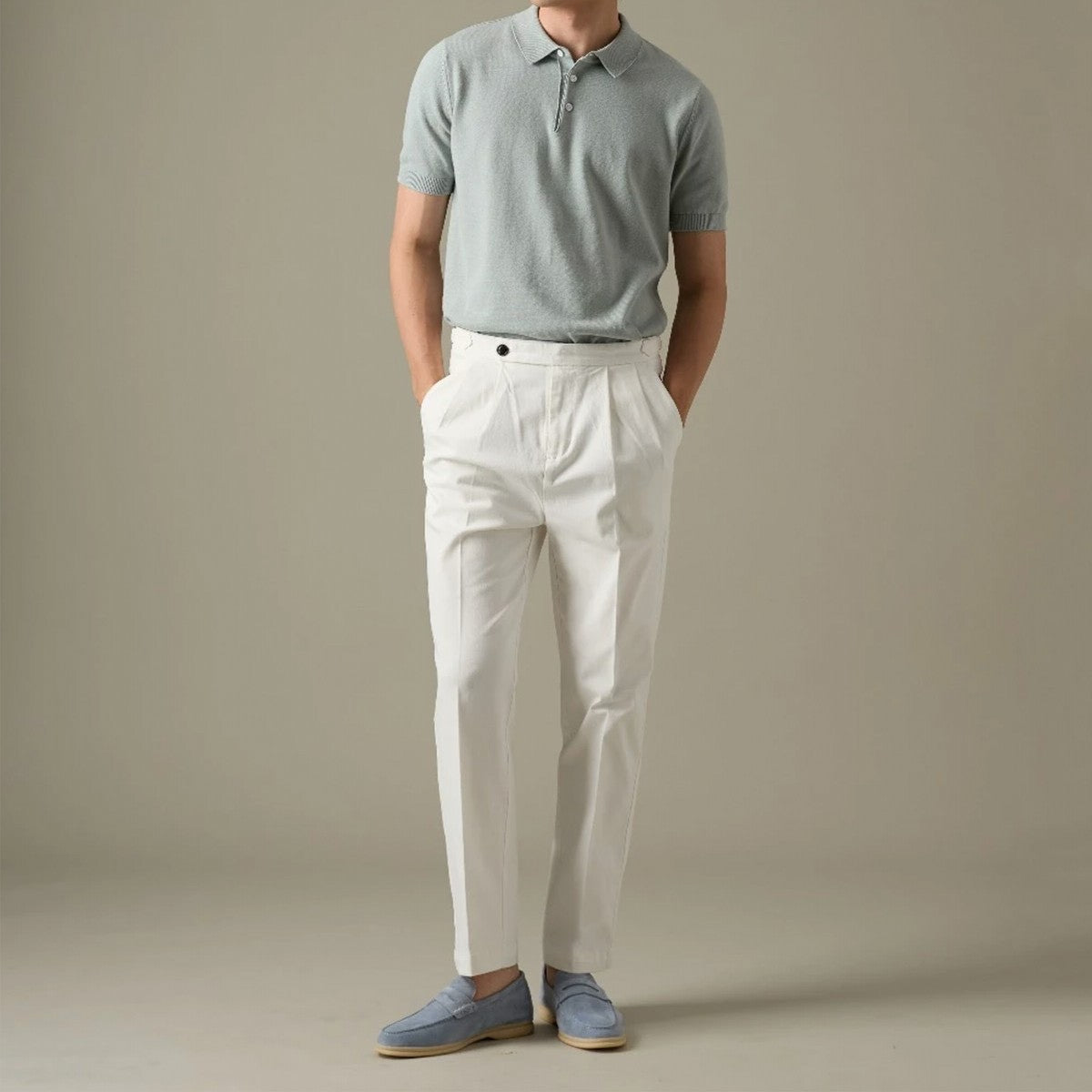 NICO KNIT POLO - GREEN