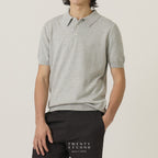 NICO KNIT POLO - LIGHT GREY
