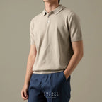 NICO KNIT POLO - OATMEAL