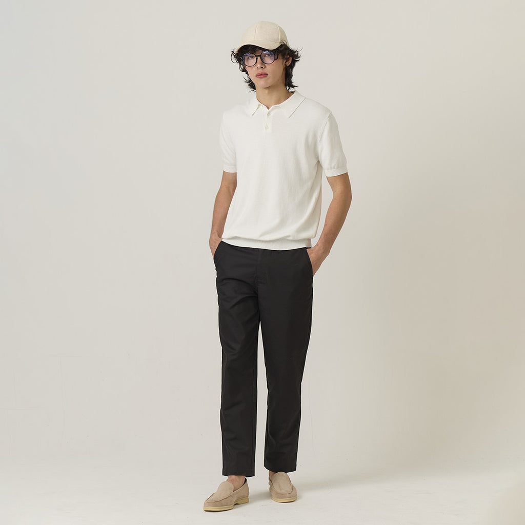 NICO KNIT POLO - WHITE
