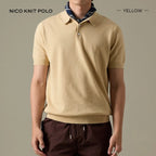 NICO KNIT POLO - YELLOW