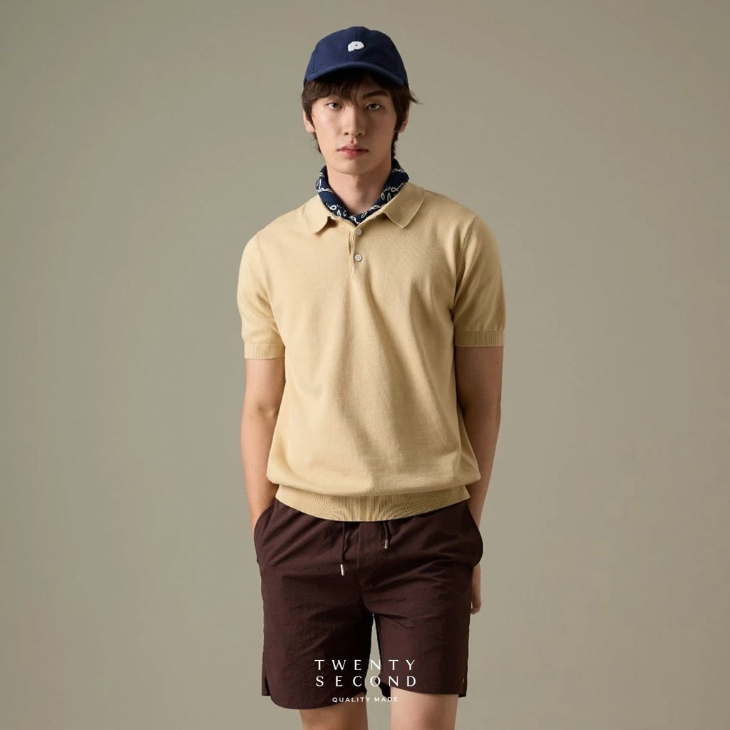 NICO KNIT POLO - YELLOW