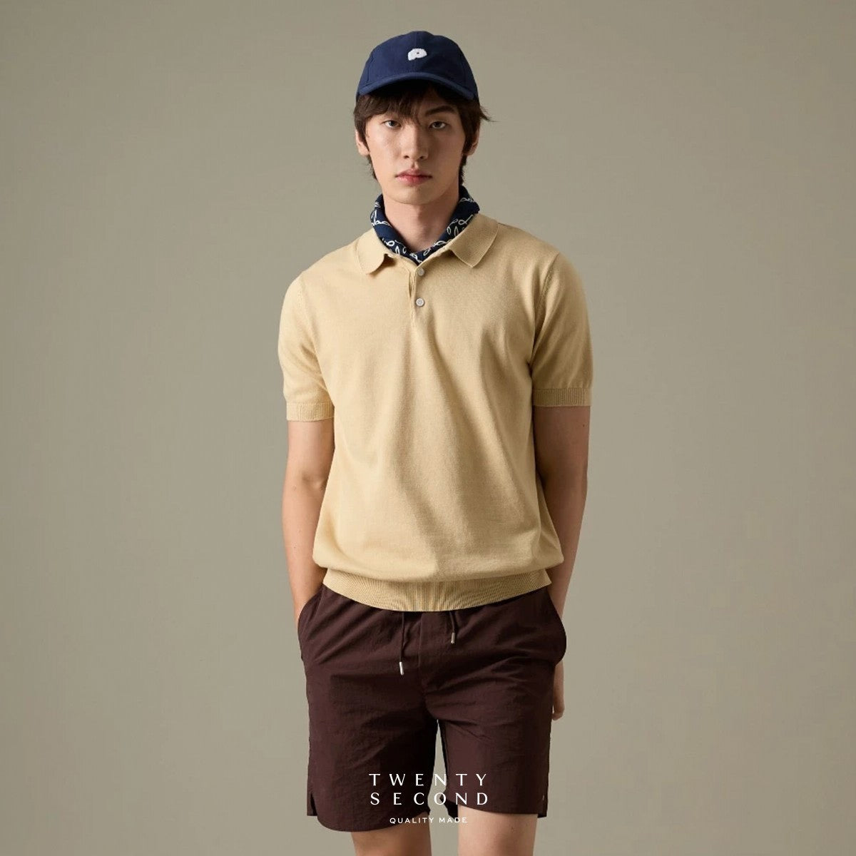 NICO KNIT POLO - YELLOW