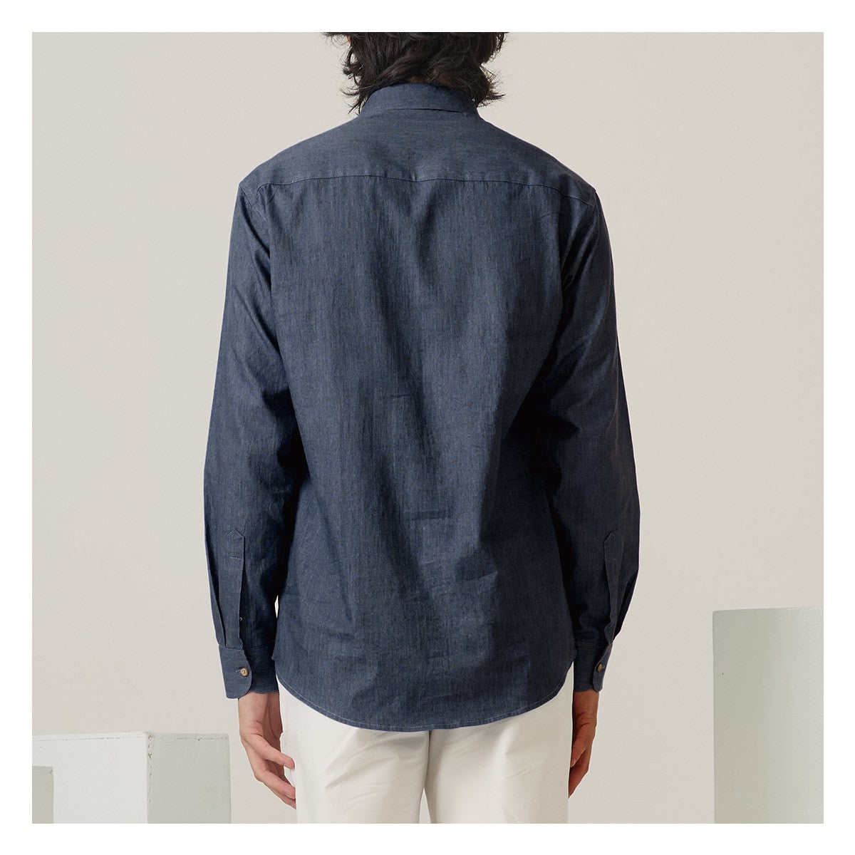FIELDWORK DENIM SHIRT - NAVY