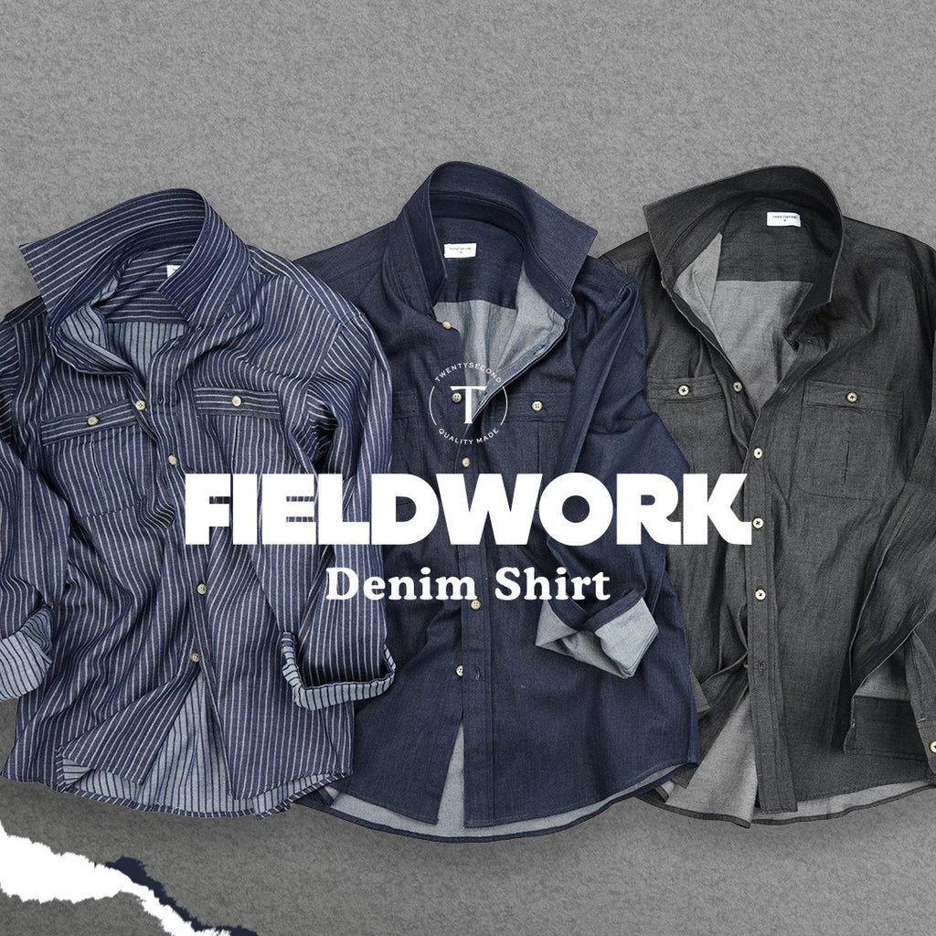 FIELDWORK DENIM SHIRT - STRIPE
