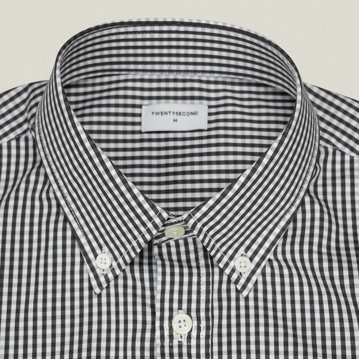 OLD TOWN GINGHAM SHIRTS - BLACK