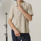 TATE SHORT SLEEVES KNIT SHIRT - OAT