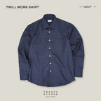 TWILL WORK SHIRTS - NAVY