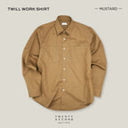 TWILL WORK SHIRTS - MUSTARD