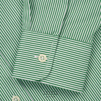 WRINKLE FREE “OFF DUTY” SHIRT - STRIPE GREEN (Regular Fit)
