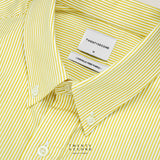 WRINKLE FREE “OFF DUTY” SHIRT - STRIPE YELLOW (Regular Fit)
