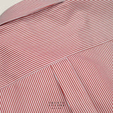 WRINKLE FREE “OFF DUTY” SHIRT - STRIPE RED (Regular Fit)