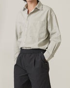 DENIM WASHED SHIRT - GREY