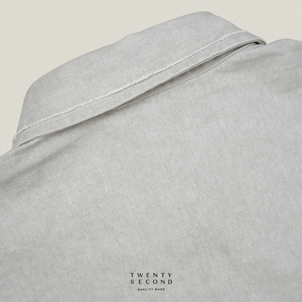 DENIM WASHED SHIRT - GREY