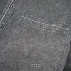 DENIM WASHED SHIRT - BLACK