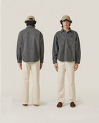 DENIM WASHED SHIRT - BLACK