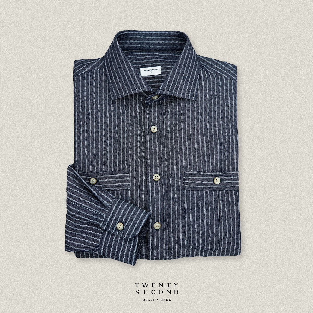 FIELDWORK DENIM SHIRT - STRIPE